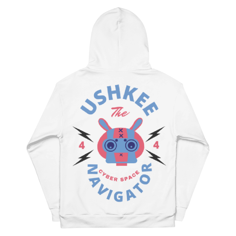 White UshKee Navigator Hoodie