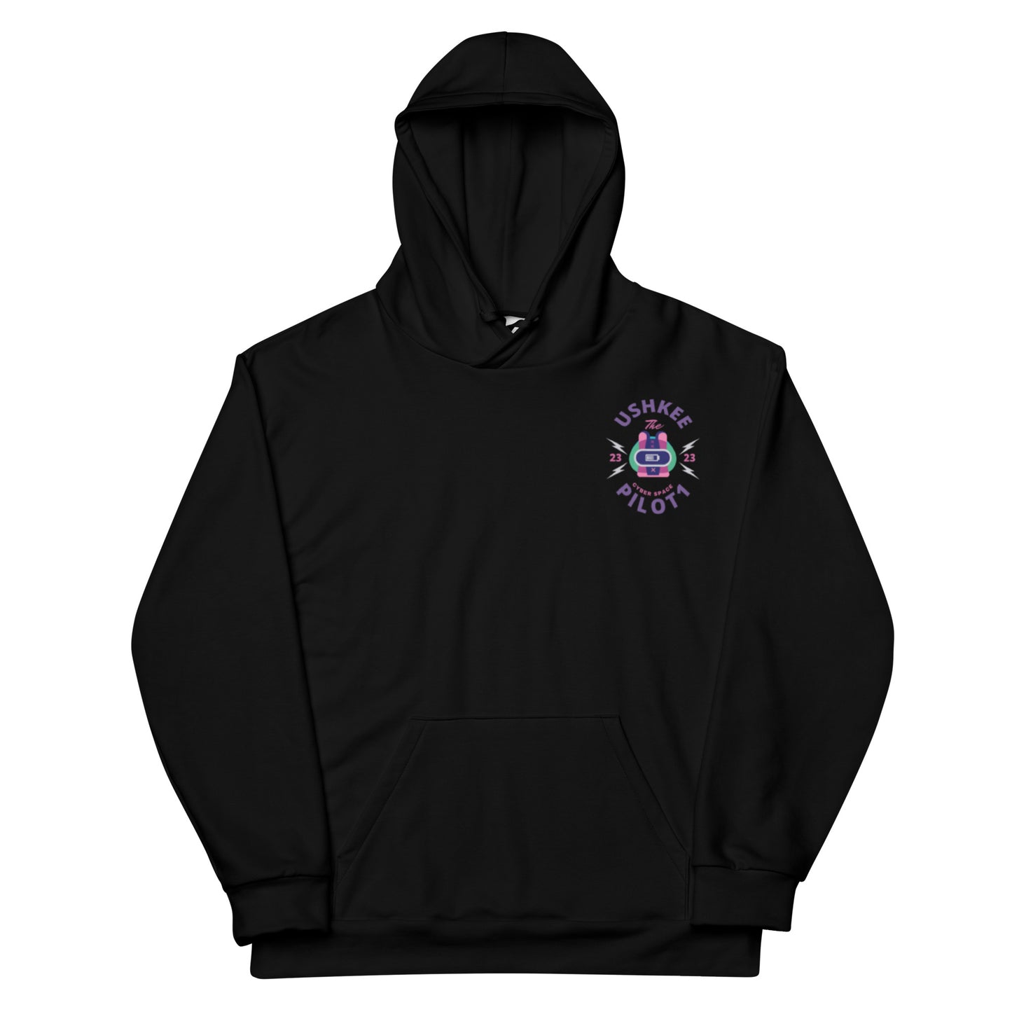 UshKee Pilot 1 Black Hoodie