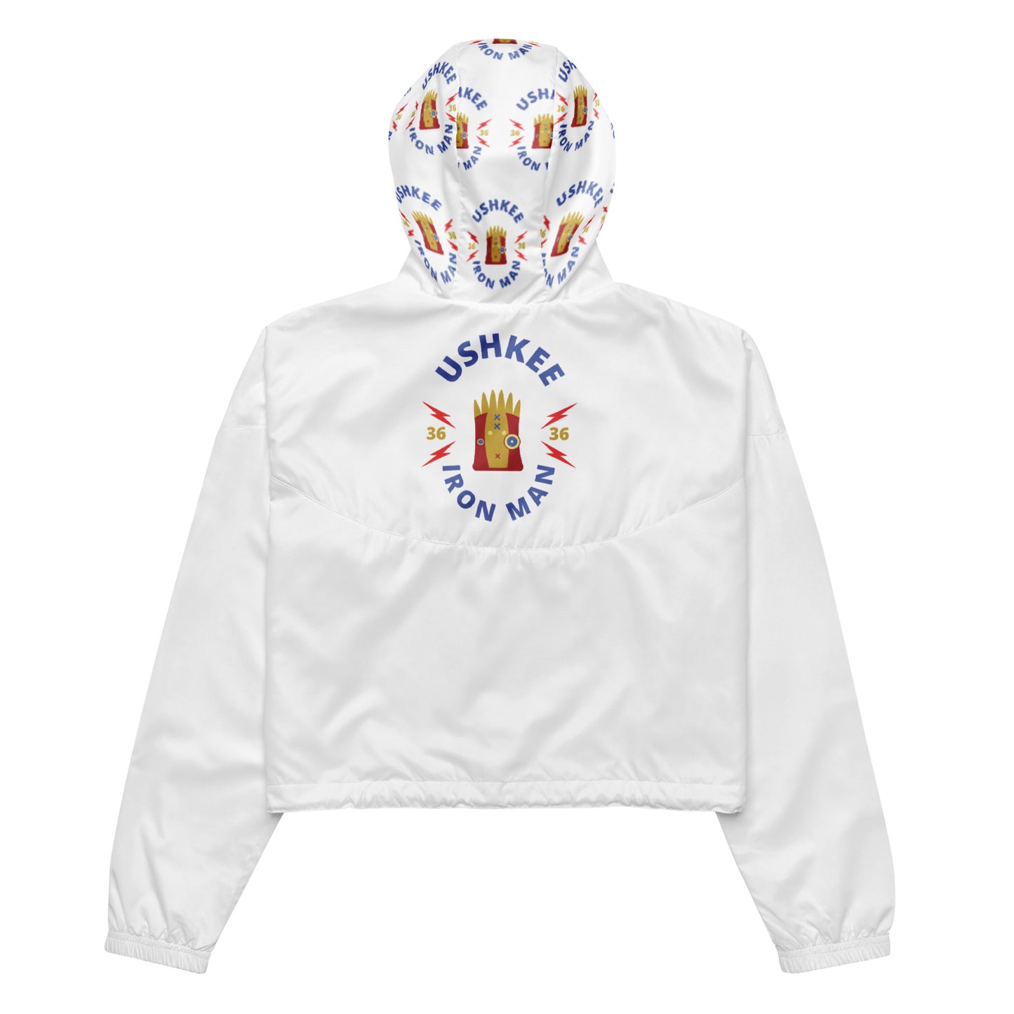 Ushkee Iron Man women’s cropped windbreaker