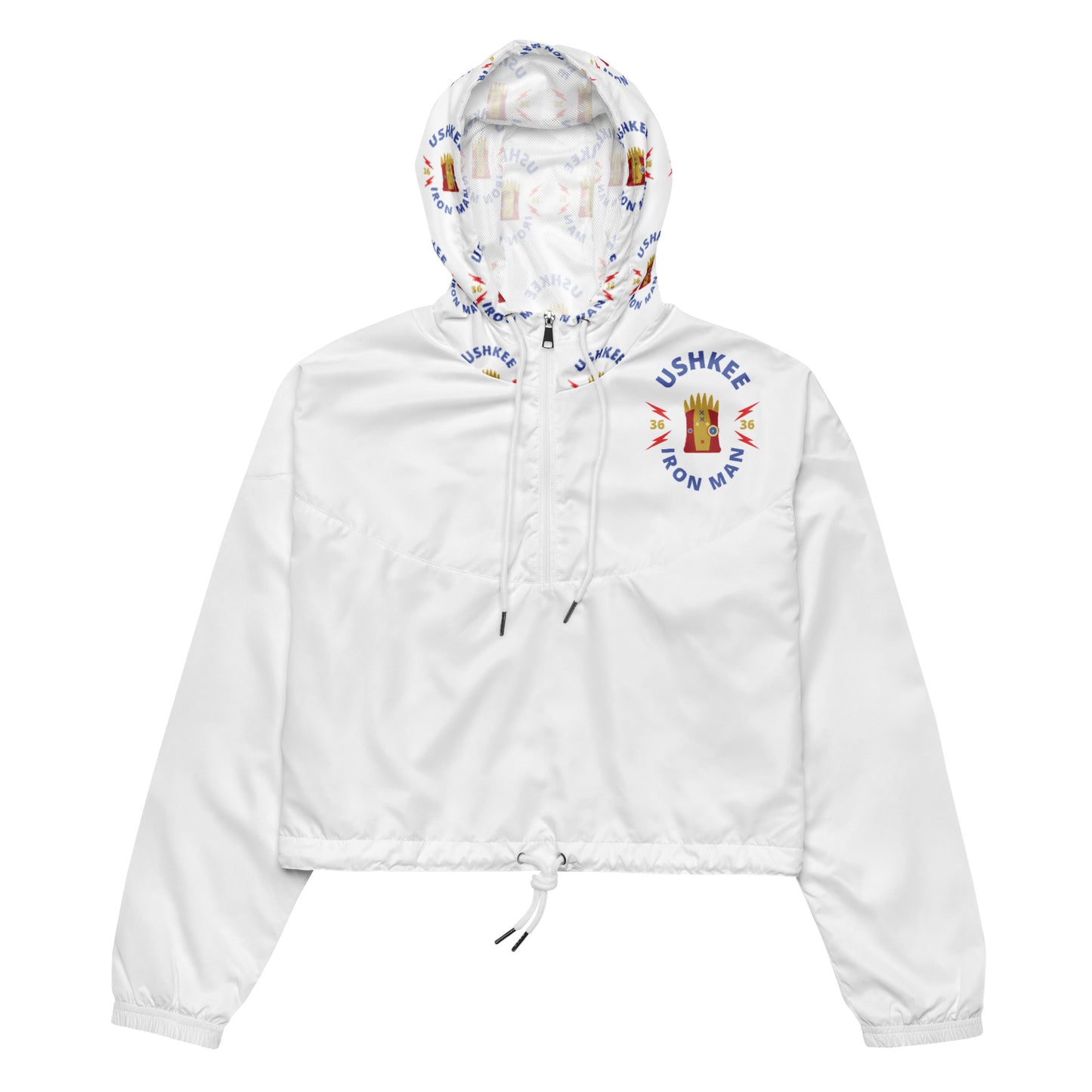 Ushkee Iron Man women’s cropped windbreaker