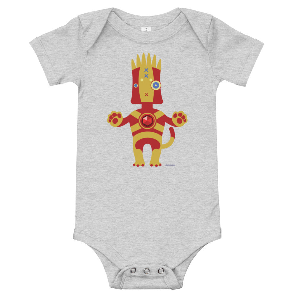 Ushkee Iron Man Baby short sleeve one piece