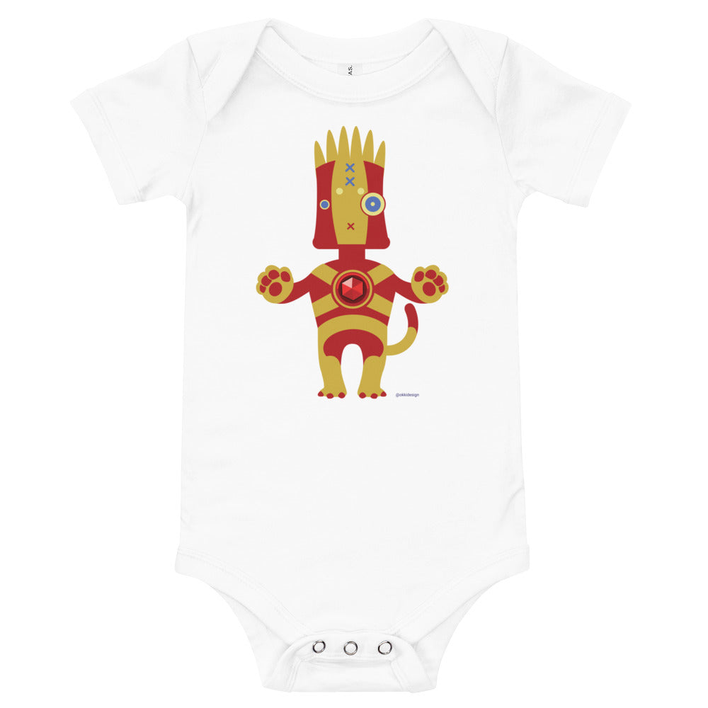 Ushkee Iron Man Baby short sleeve one piece
