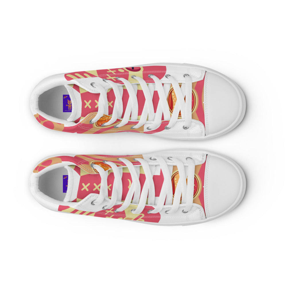 UshKee Golden Pathfinder Women’s high top canvas shoes