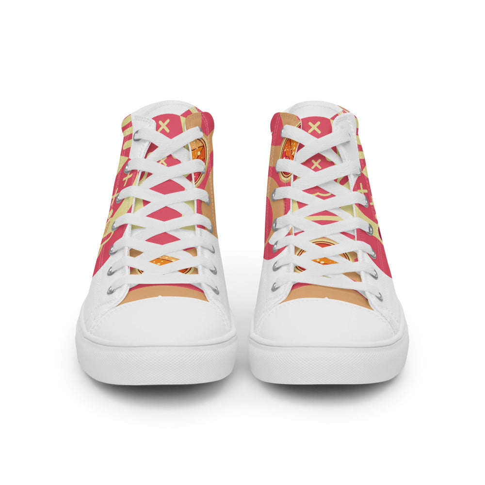 UshKee Golden Pathfinder Women’s high top canvas shoes
