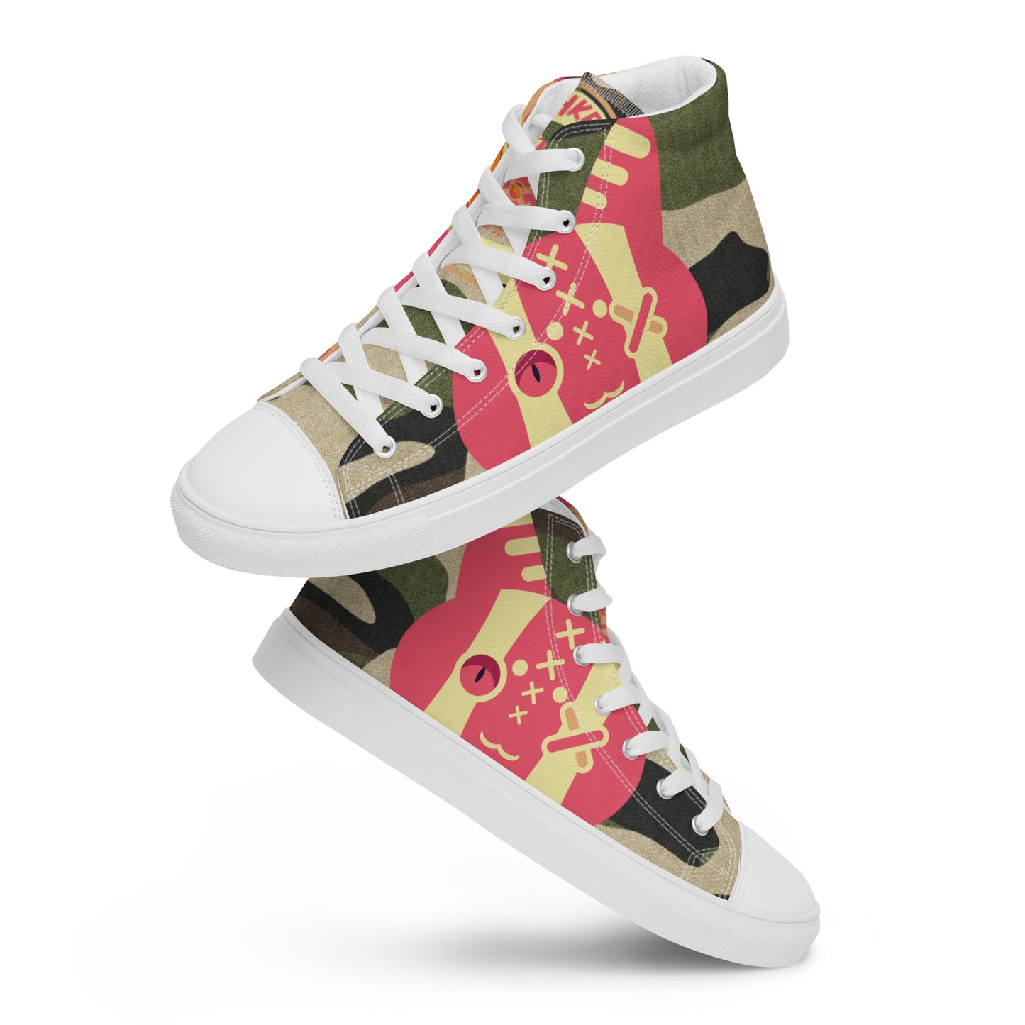 Ushkee Army Golden Pathfinder Women’s high top canvas shoes