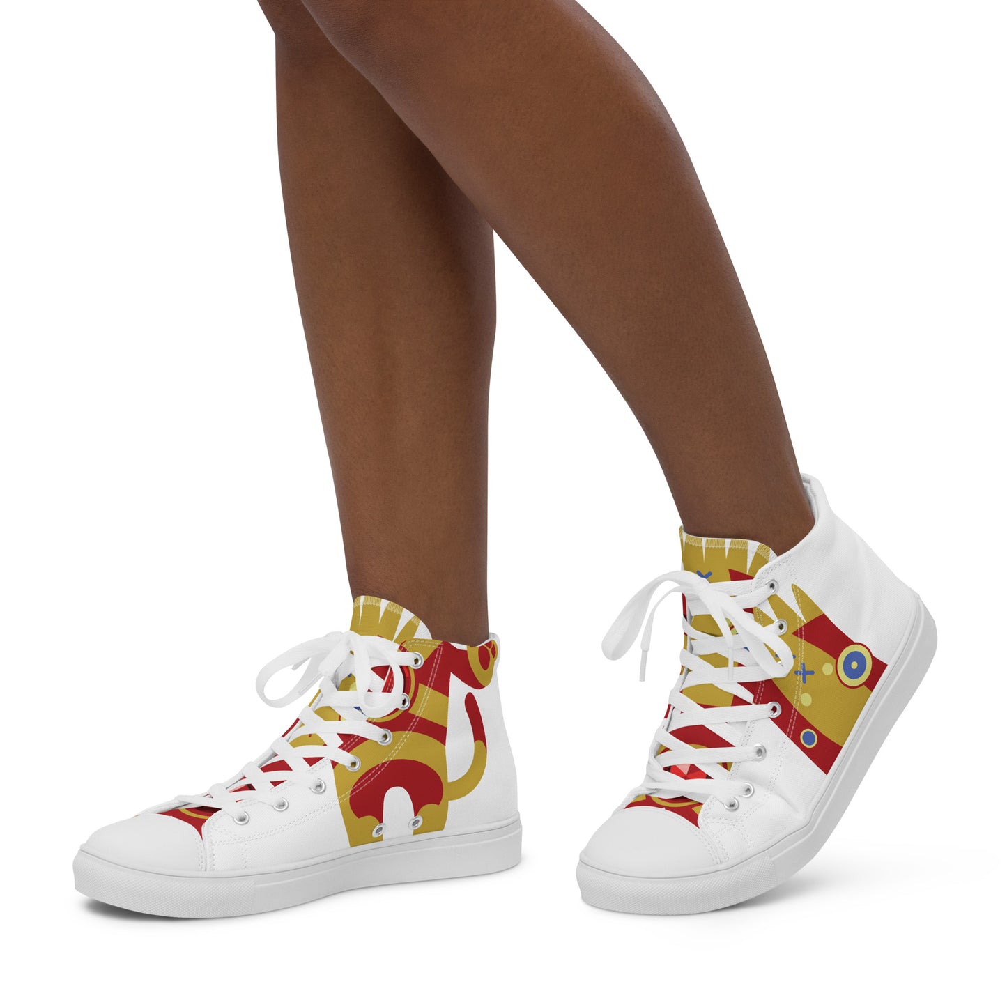 Ushkee Iron Man Women’s high top canvas shoes
