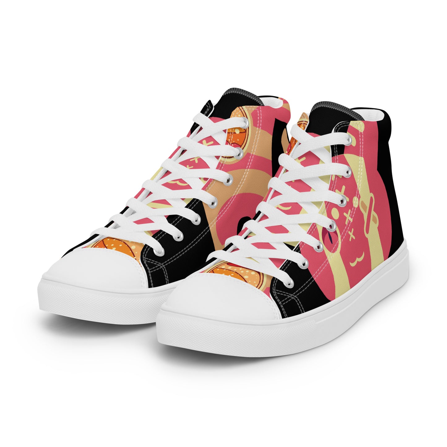 Ushkee Golden Pathfinder Black Women’s high top canvas shoes