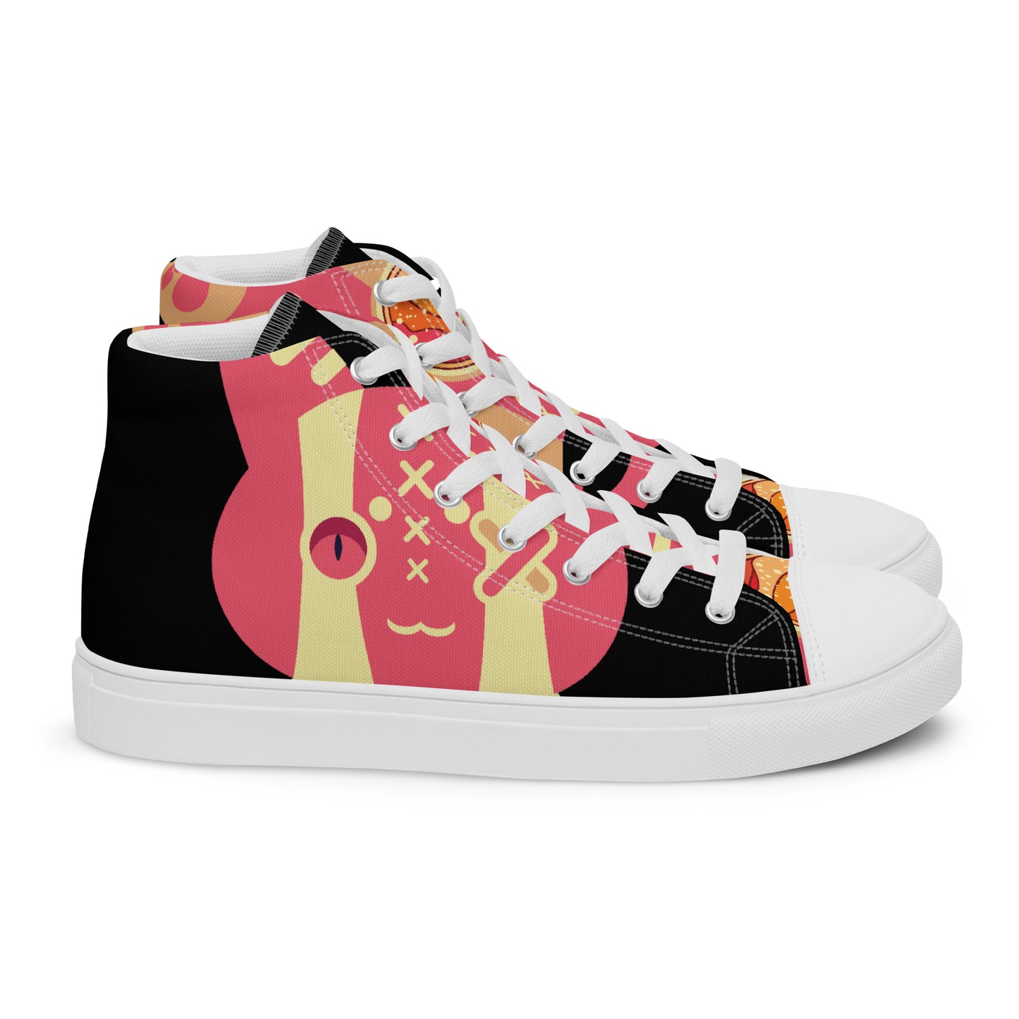 Ushkee Golden Pathfinder Black Women’s high top canvas shoes