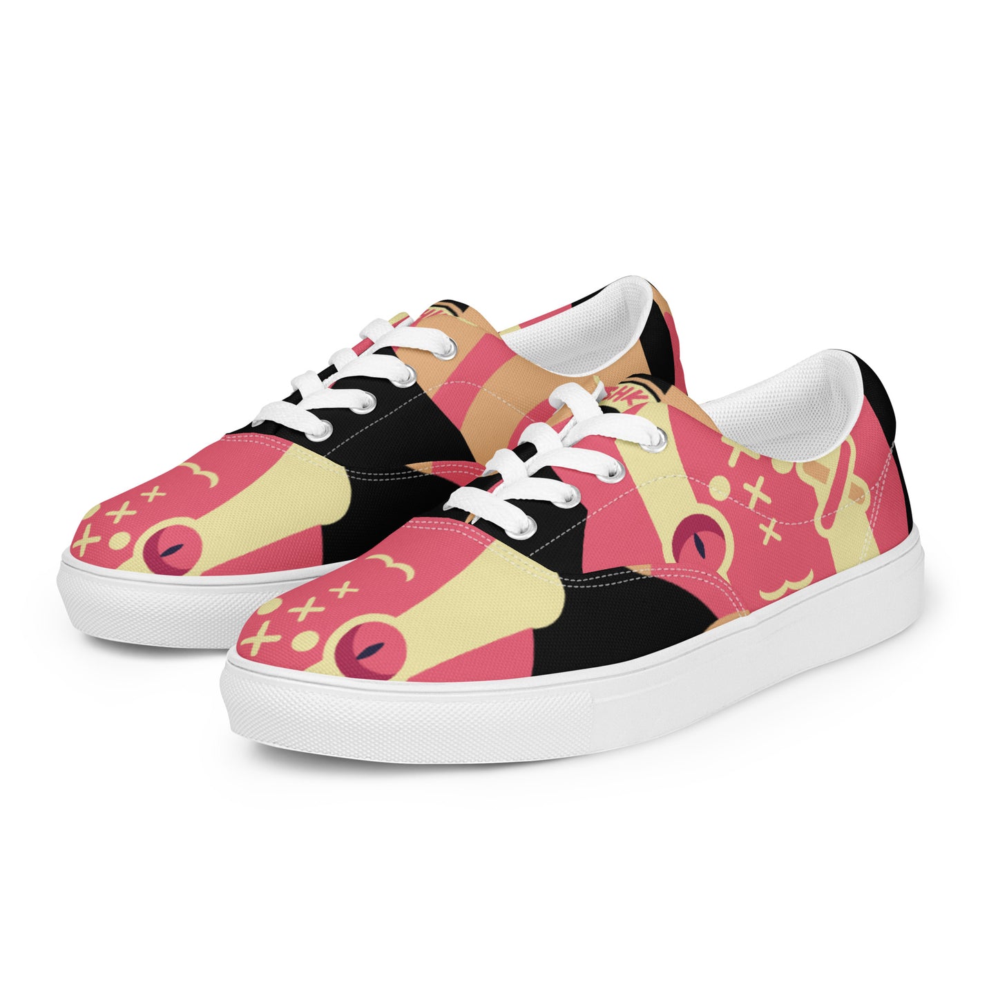 Ushkee Golden Pathfinder Women’s black lace-up canvas shoes