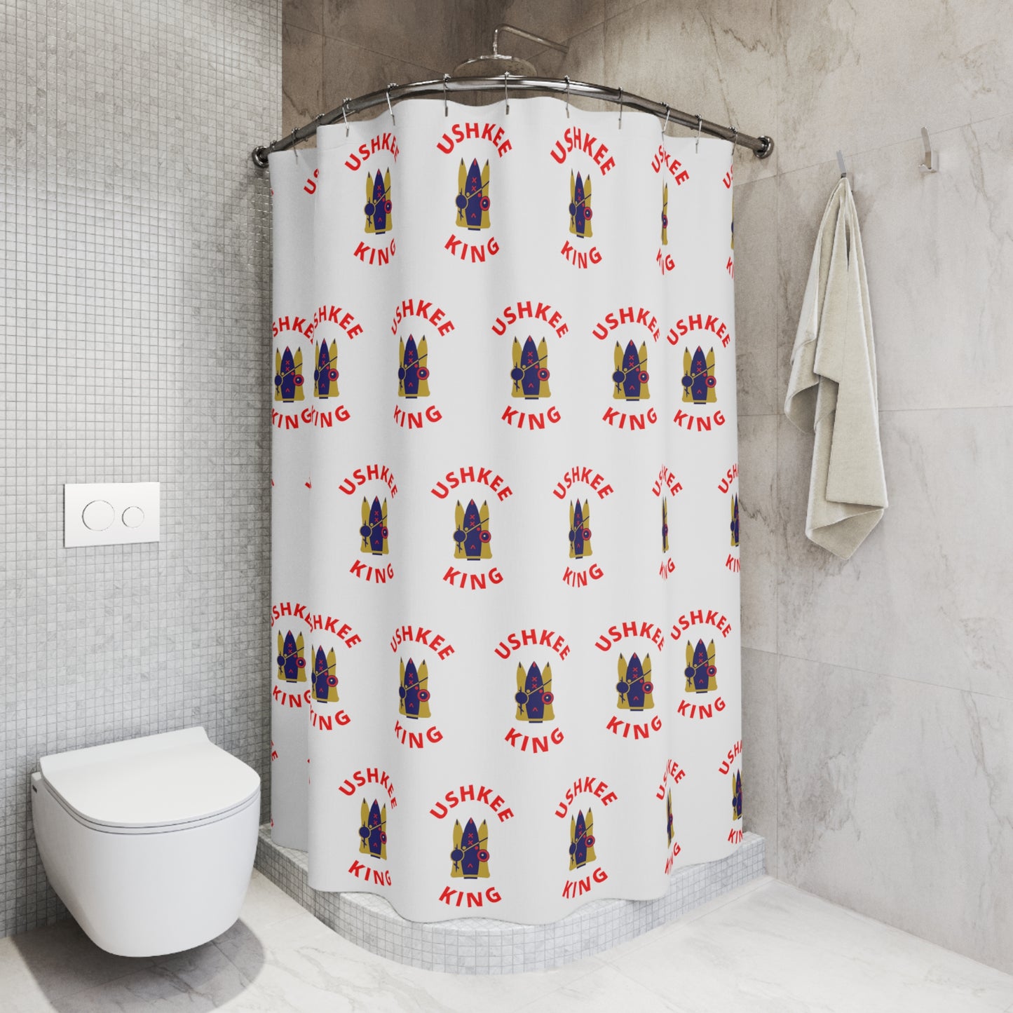 Ushkee King Polyester Shower Curtain