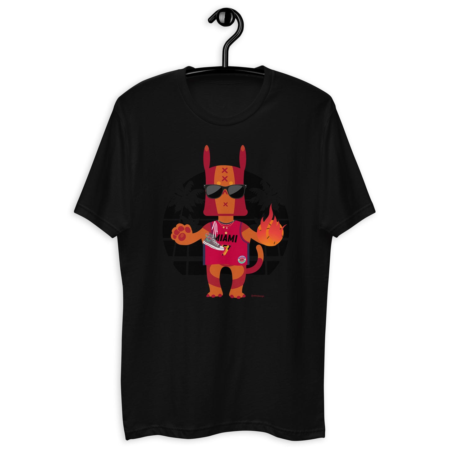 Men's fitted Ushkee Scout basketball T-shirt