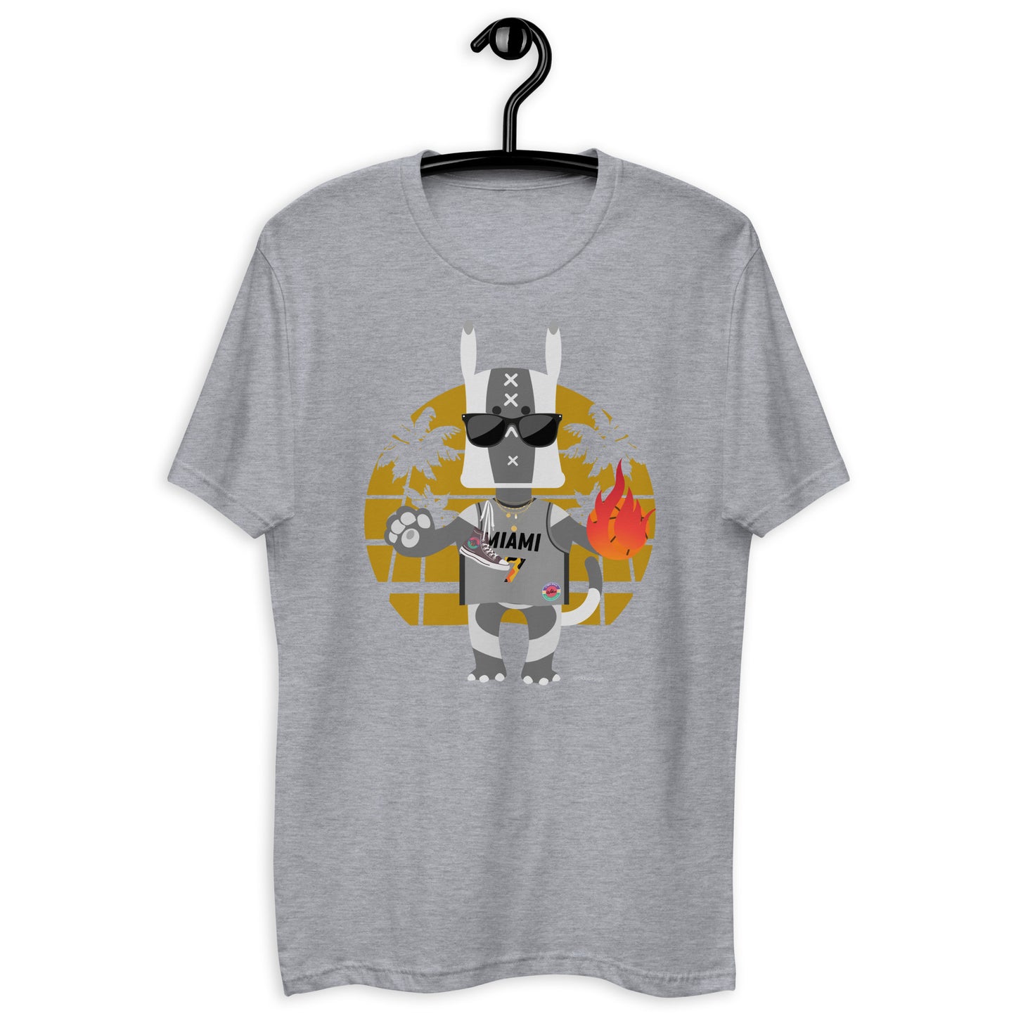 Men's fitted Ushkee albino Scout GBasketball T-shirt