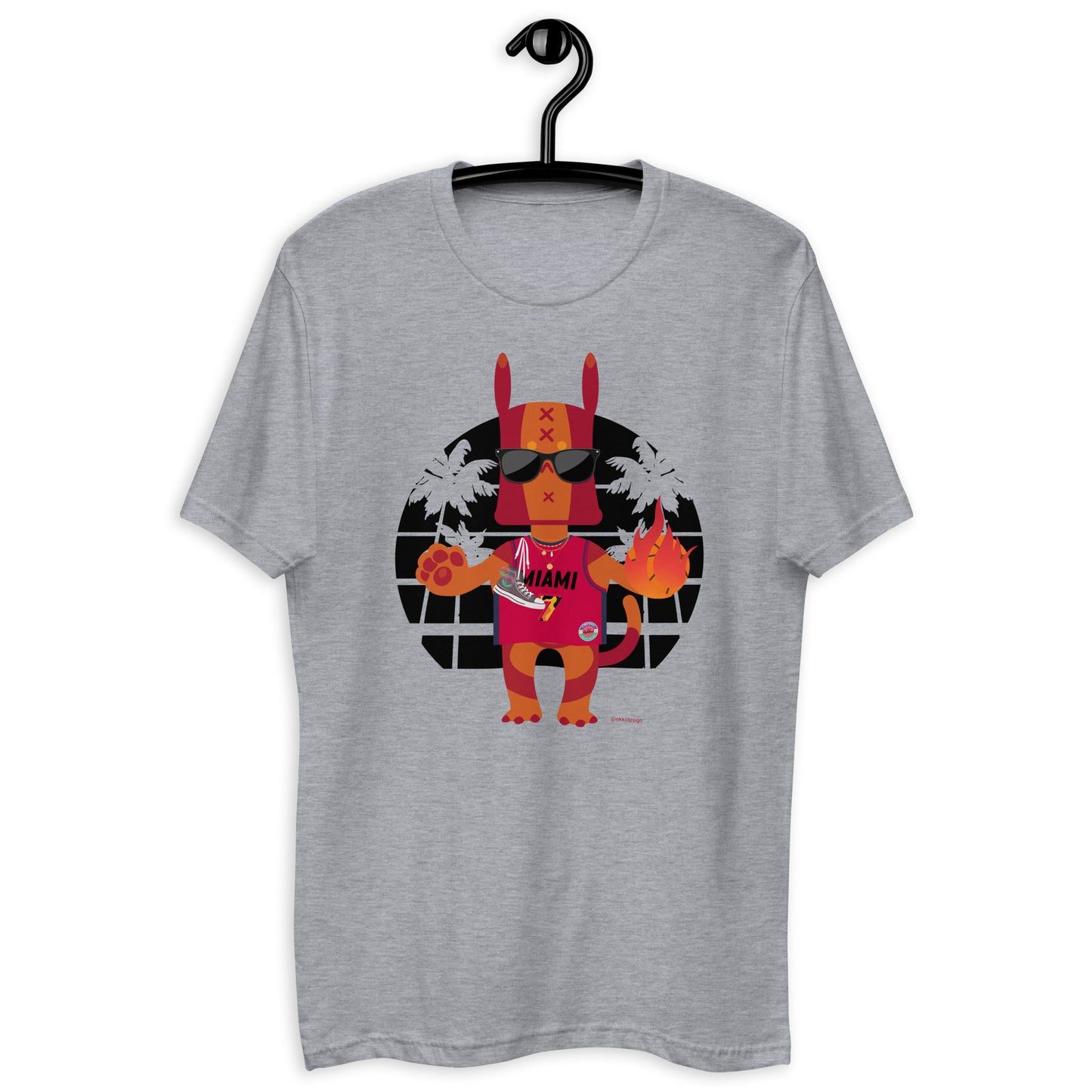 Men's fitted Ushkee Scout basketball T-shirt