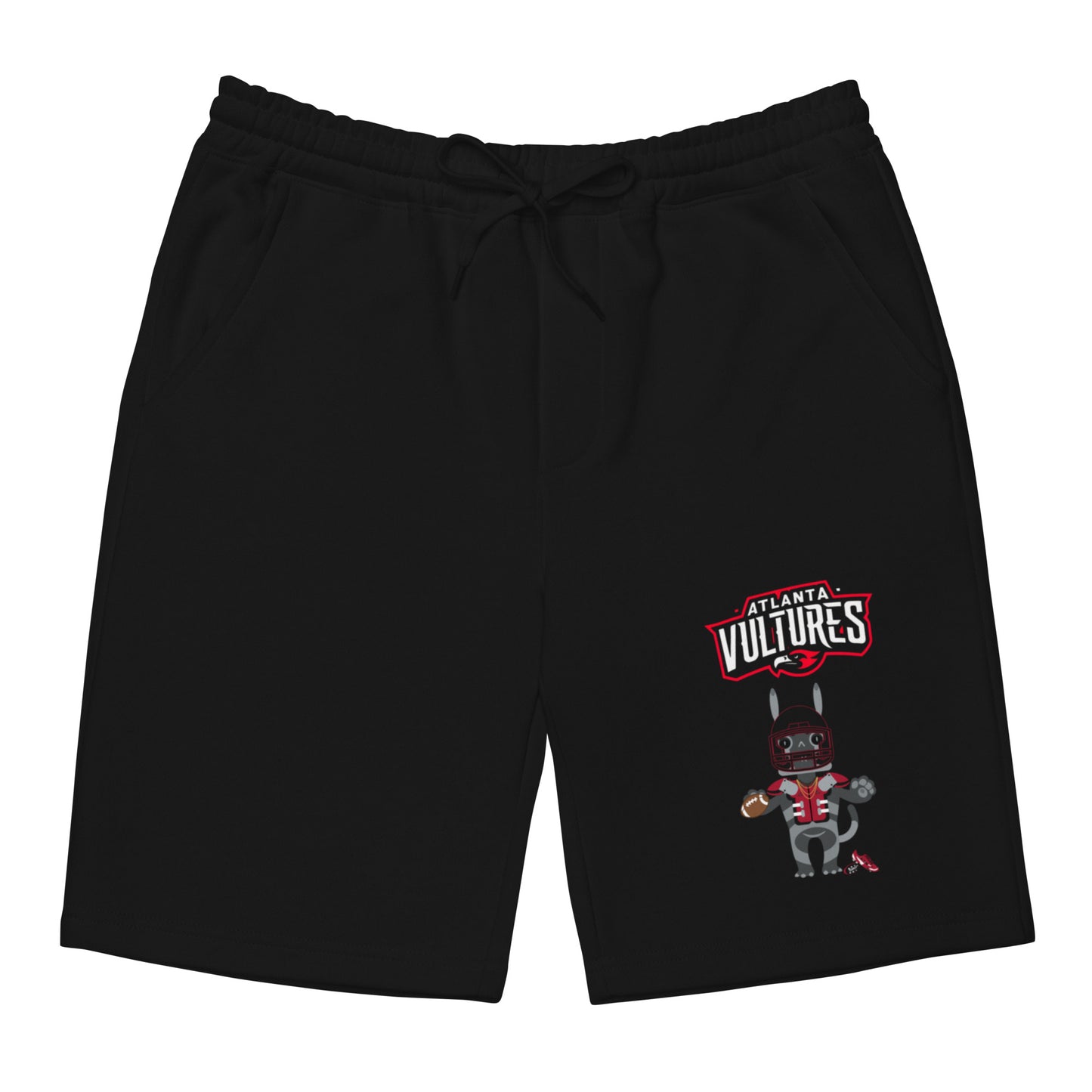 Atlanta Vultures F Men's black fleece shorts