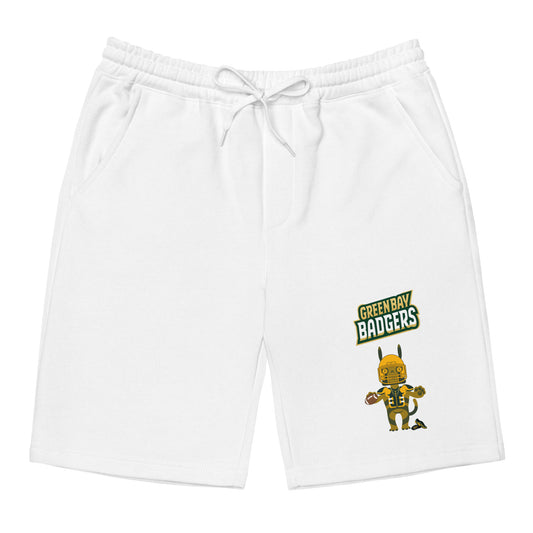 Green Bay Badgers F Men's fleece shorts