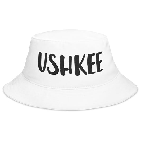 Ushkee White Bucket Hat