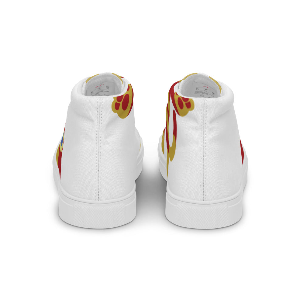 Ushkee Iron Man Men’s high top canvas shoes