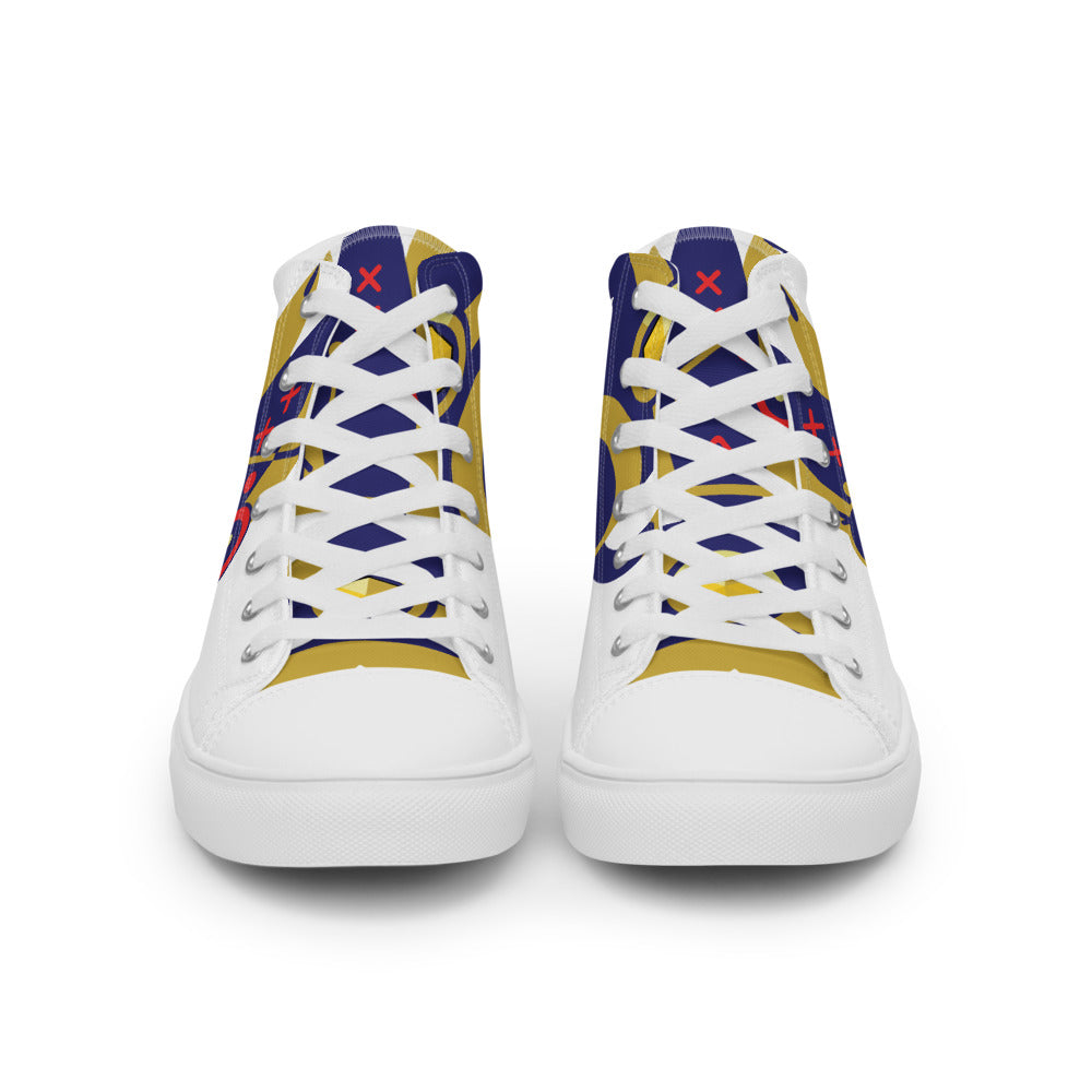 UshKee King #30 Men’s high top canvas shoes