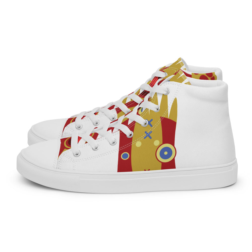 Ushkee Iron Man Men’s high top canvas shoes