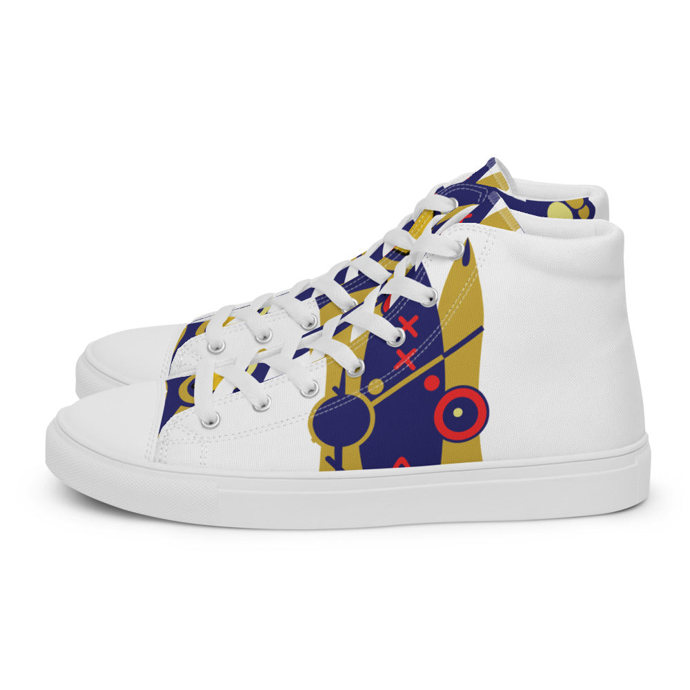 UshKee King #30 Men’s high top canvas shoes