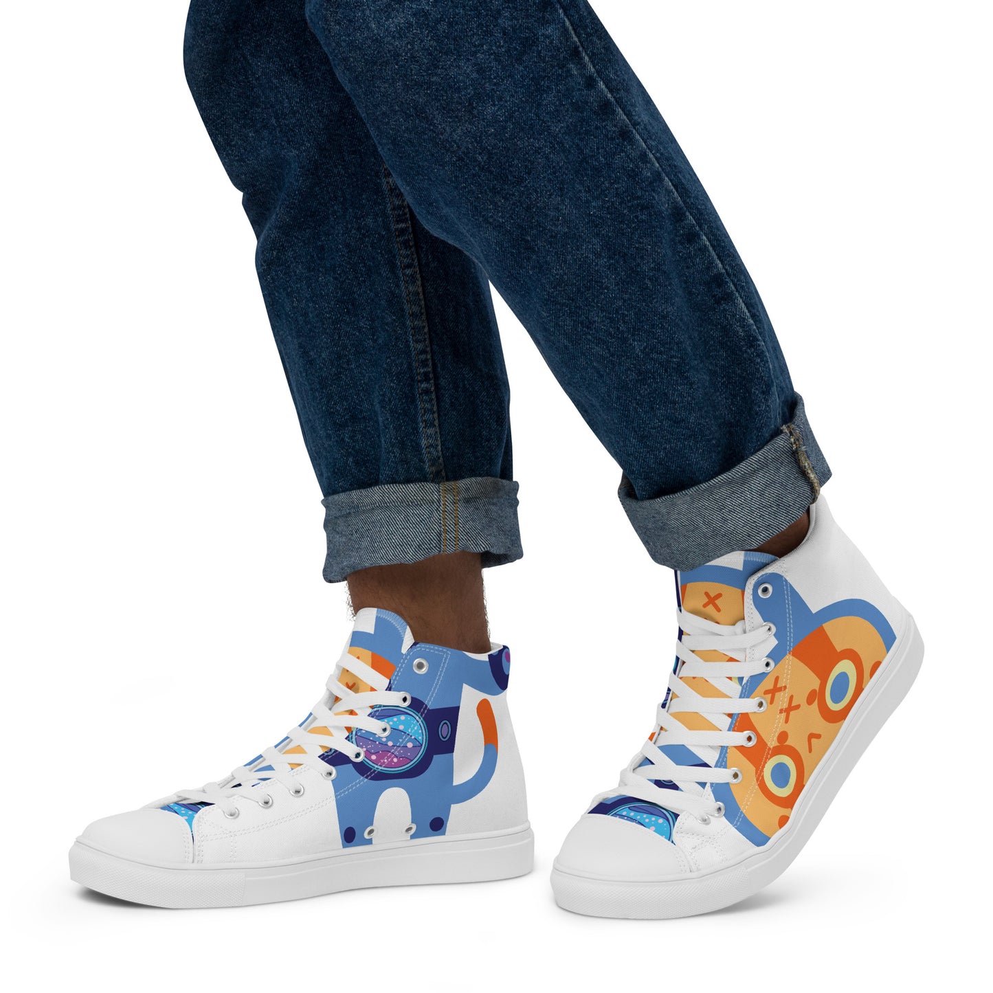 UshKee Pioneer 1 #18 Men’s high top canvas shoes