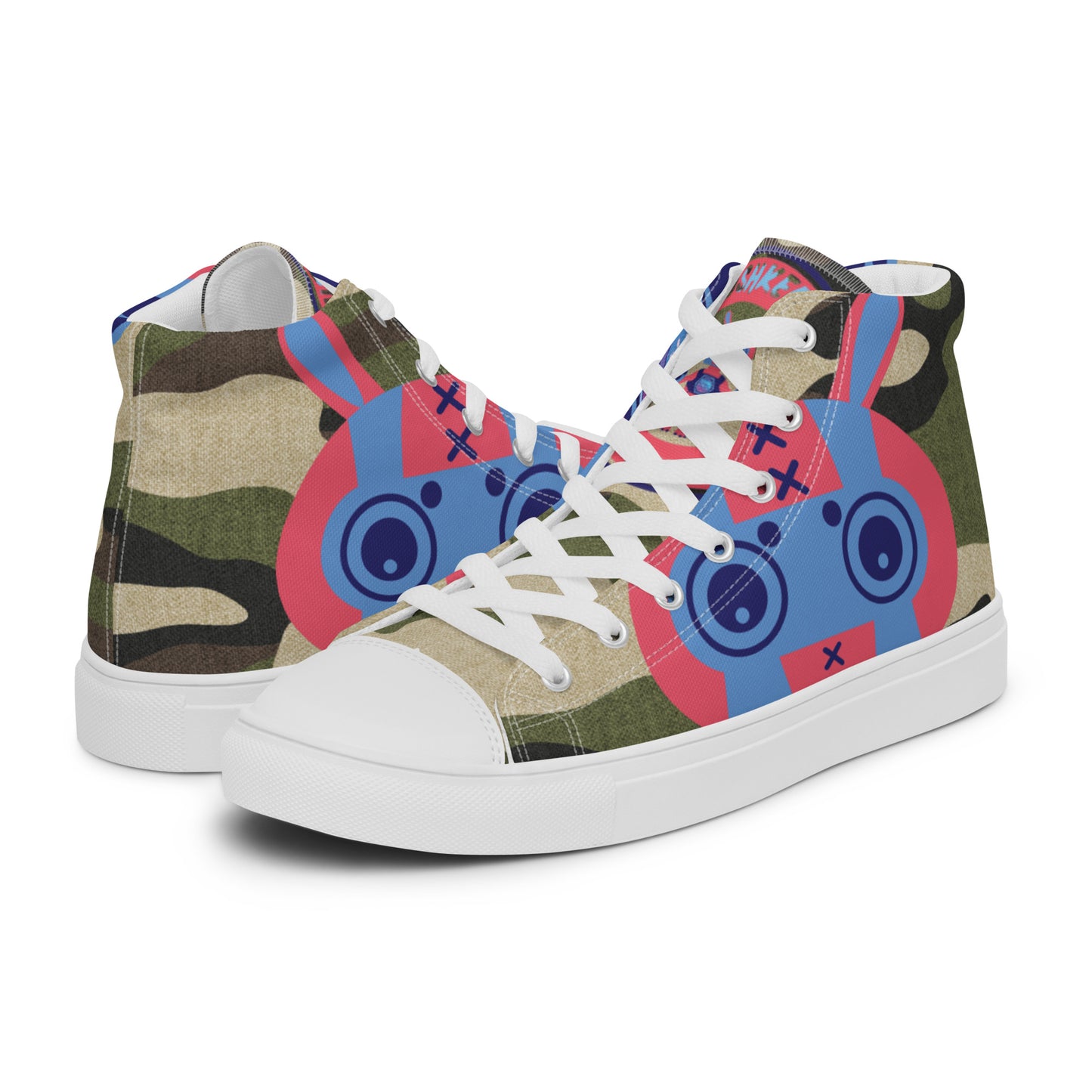 Ushkee Army Navigator Men’s high top canvas shoes