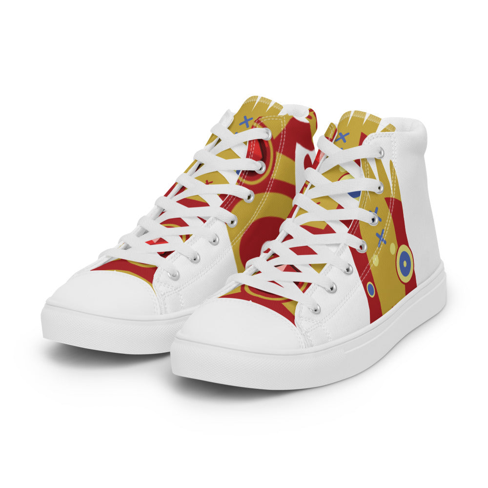 Ushkee Iron Man Men’s high top canvas shoes