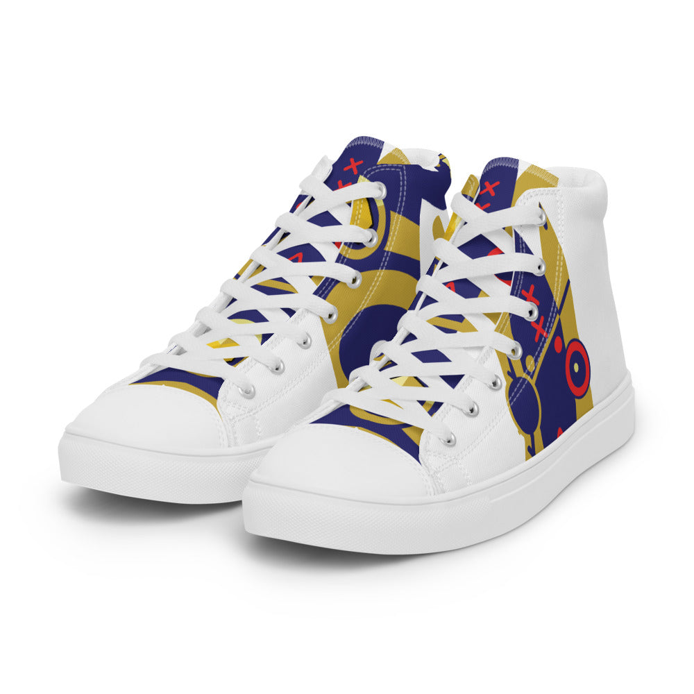 UshKee King #30 Men’s high top canvas shoes