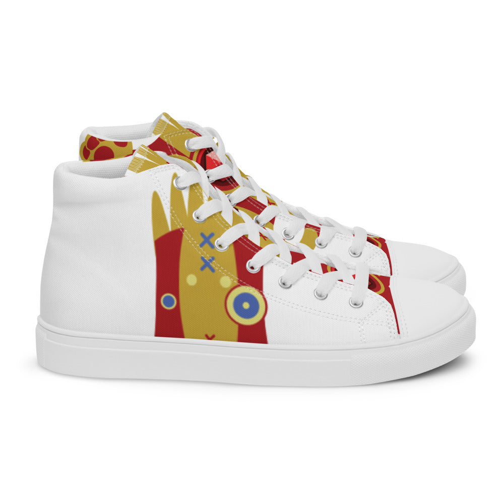 Ushkee Iron Man Men’s high top canvas shoes