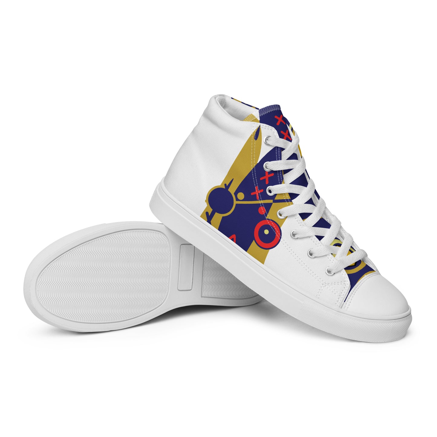 UshKee King #30 Men’s high top canvas shoes