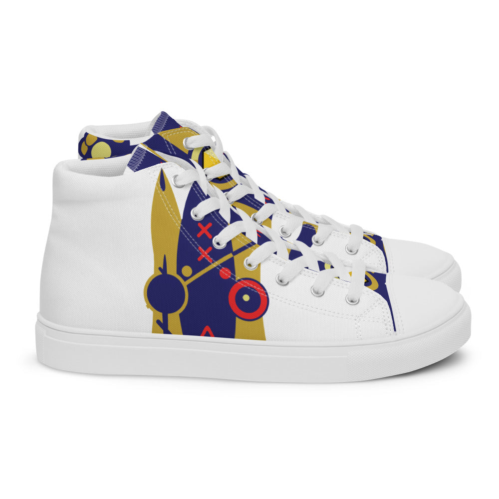 UshKee King #30 Men’s high top canvas shoes