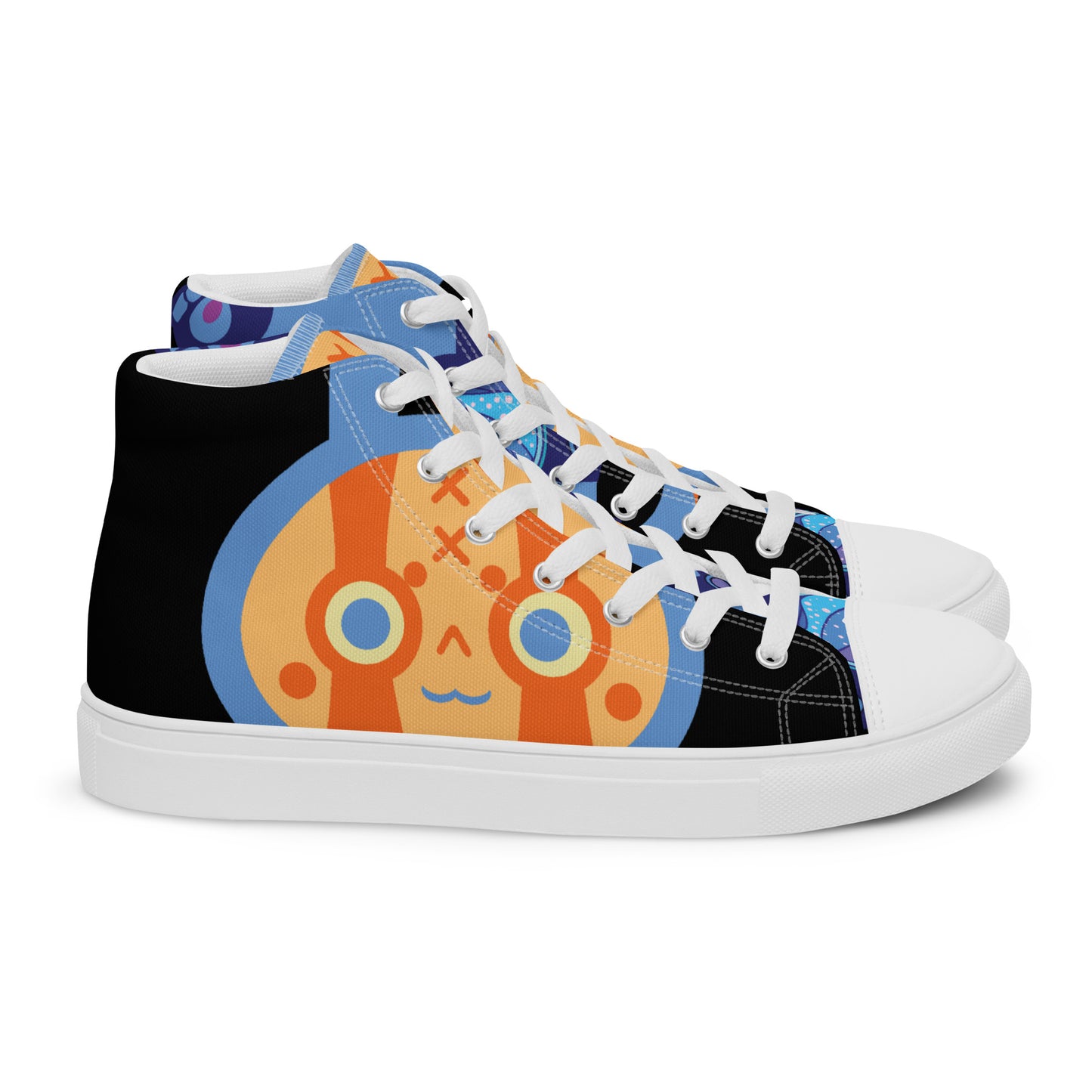 Ushkee Pioneer 1 Black Men’s high top canvas shoes