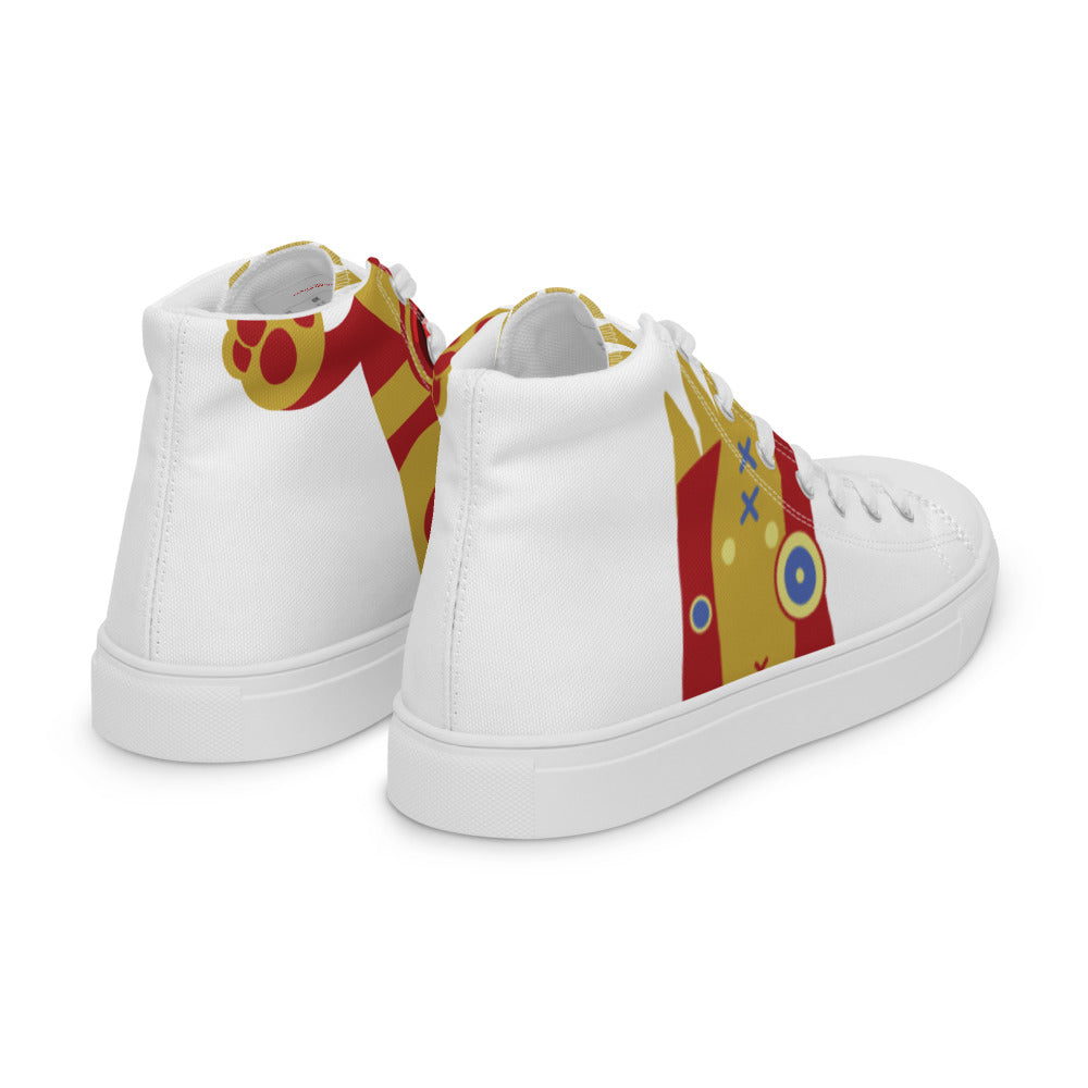 Ushkee Iron Man Men’s high top canvas shoes