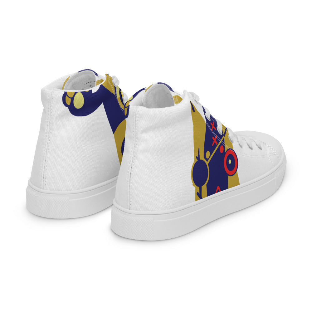 UshKee King #30 Men’s high top canvas shoes