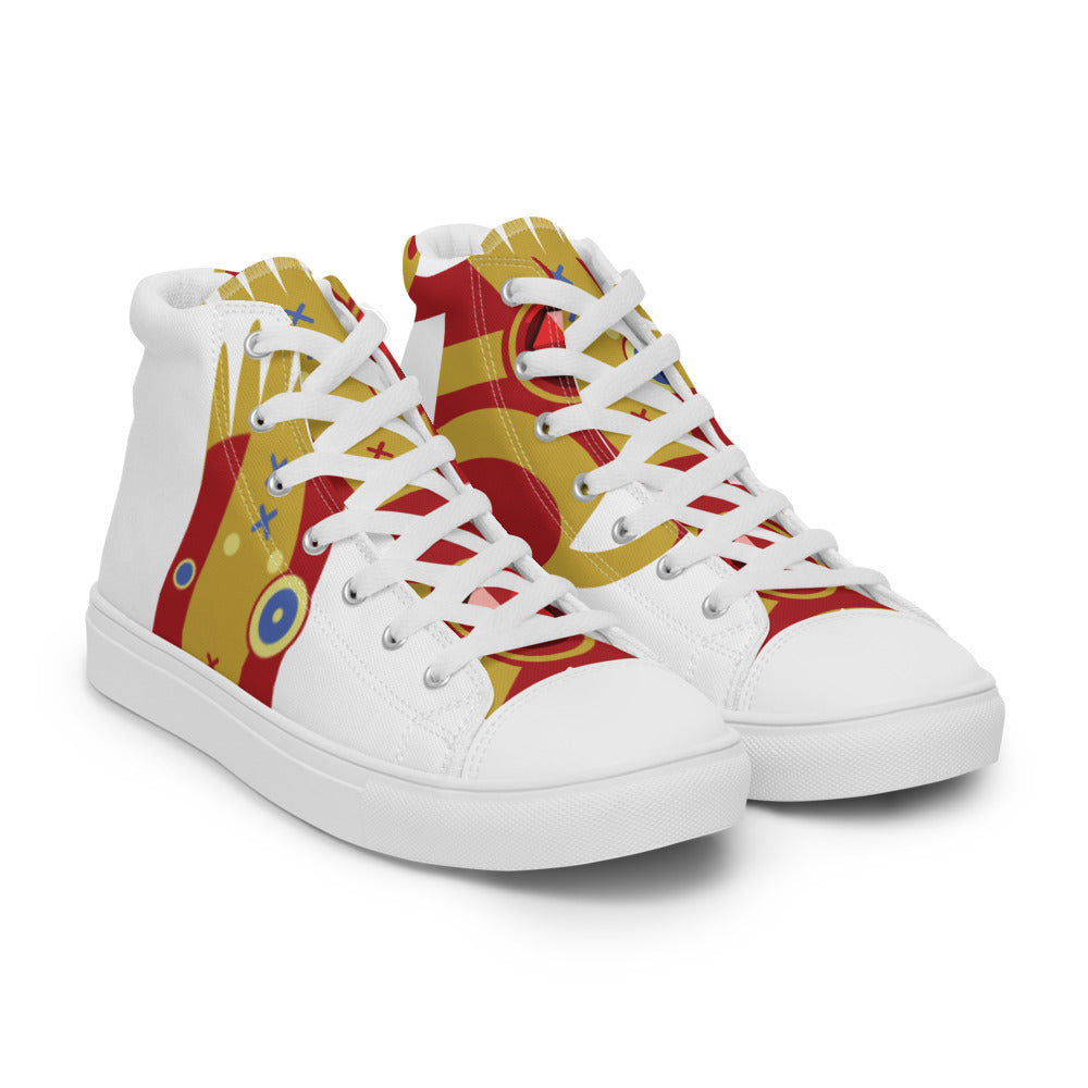 Ushkee Iron Man Men’s high top canvas shoes