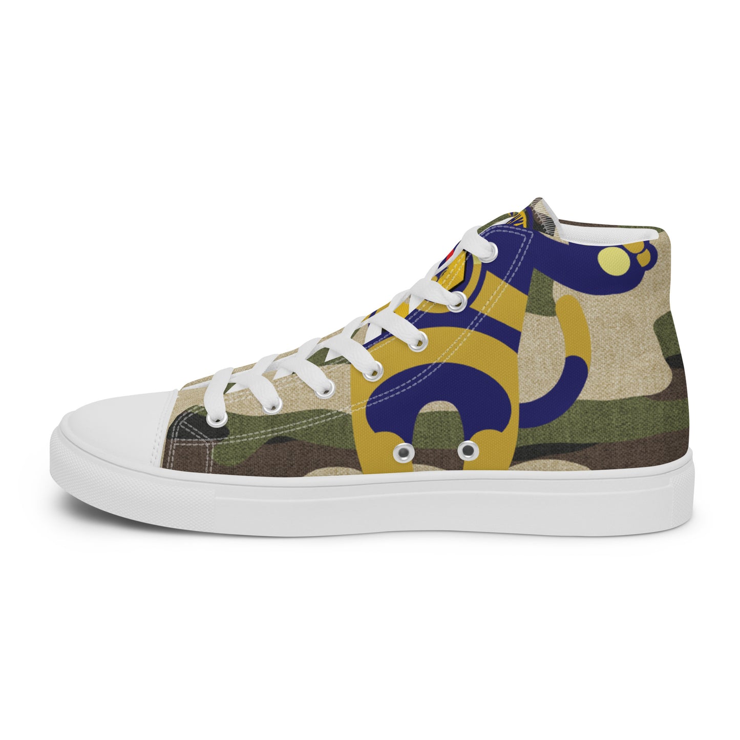 Ushkee Army King Men’s high top canvas shoes