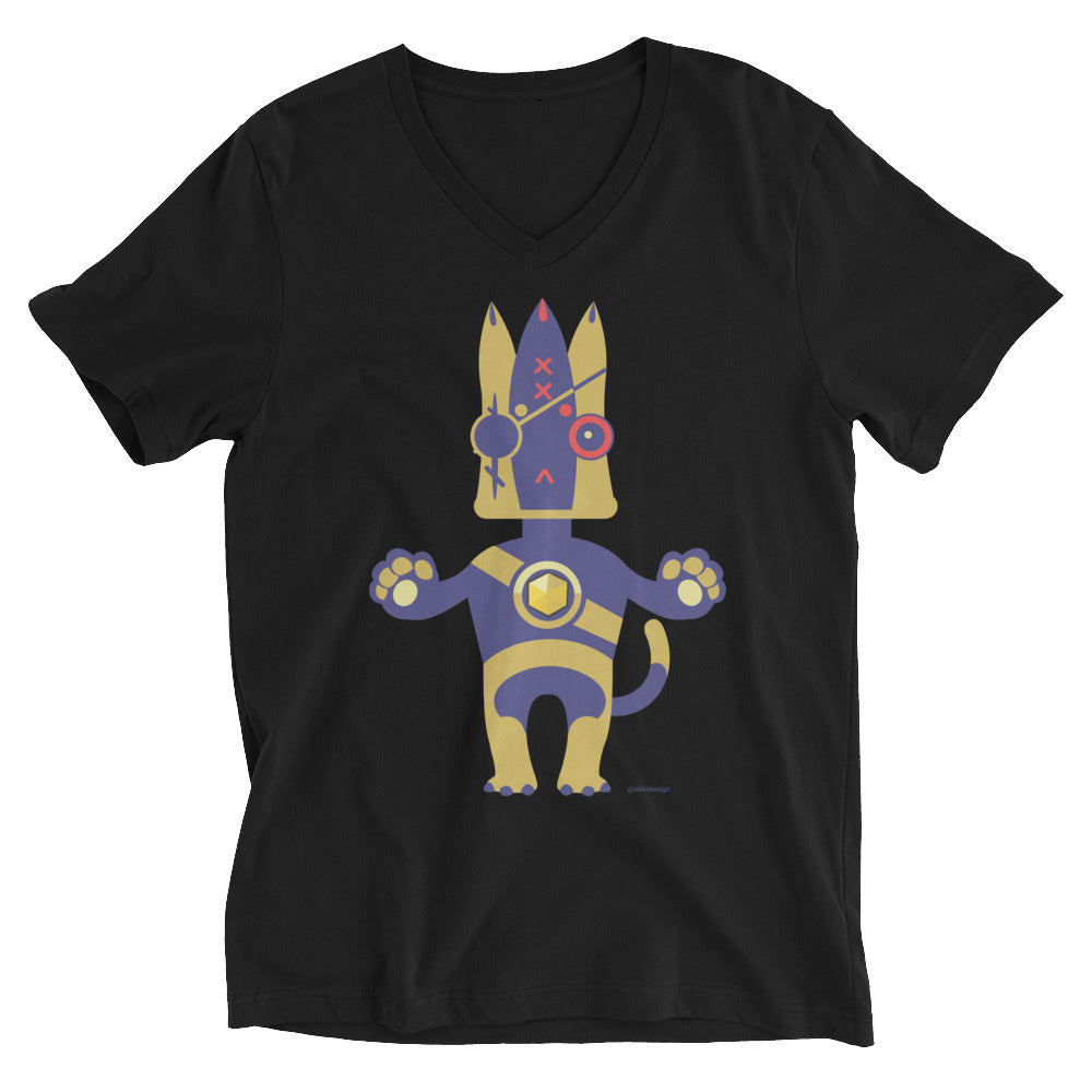 Ushkee King Unisex Short Sleeve V-Neck T-Shirt