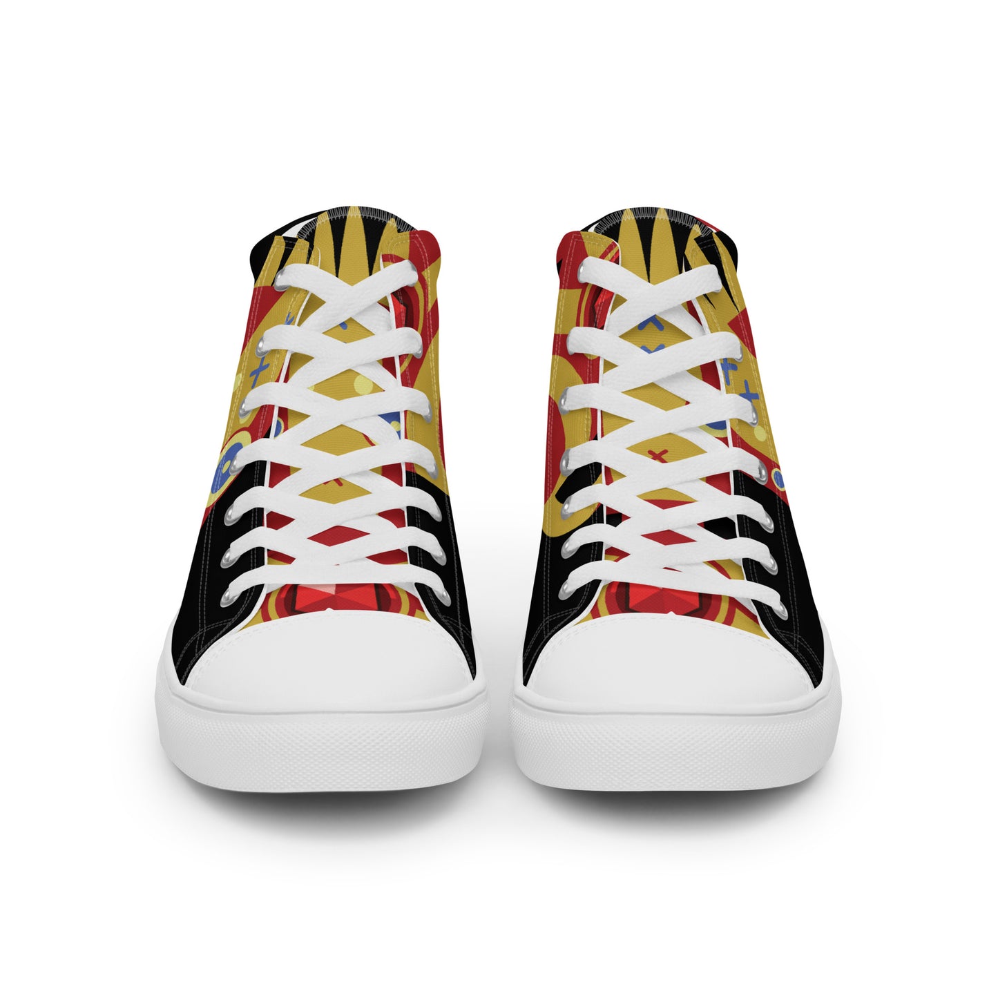 Ushkee Iron Man Black Women’s high top canvas shoes