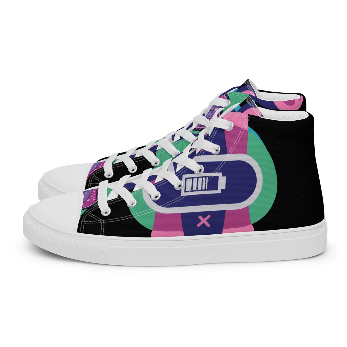 Ushkee Pilot 1 Women’s black high top canvas shoes