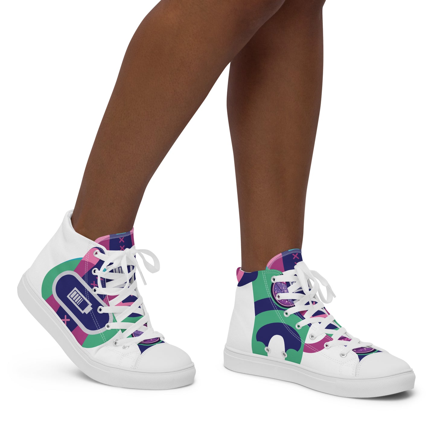 Ushkee Pilot 1Women’s high top canvas shoes