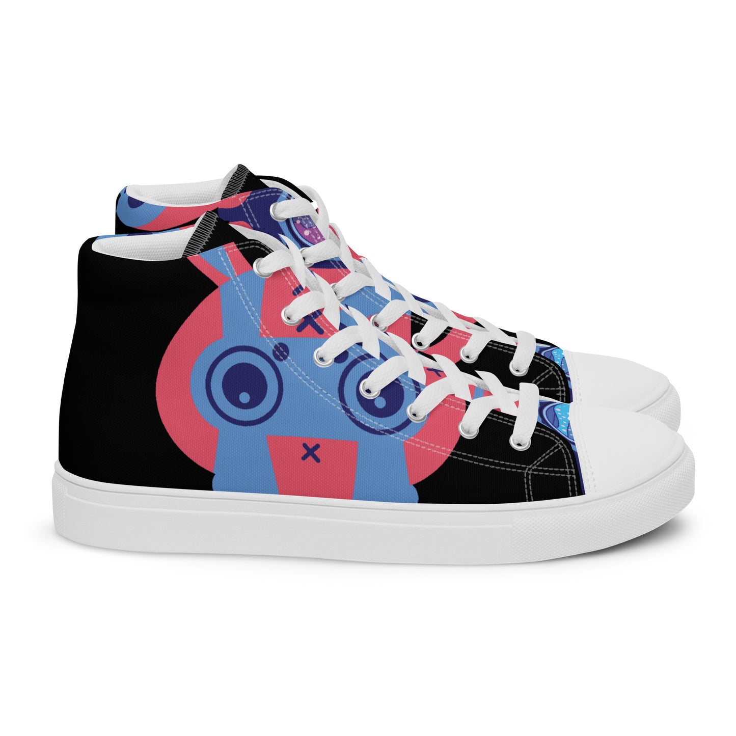 Ushkee Navigator Women’s black high top canvas shoes