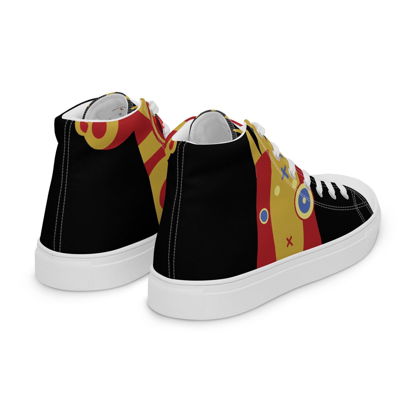 Ushkee Iron Man Black Women’s high top canvas shoes