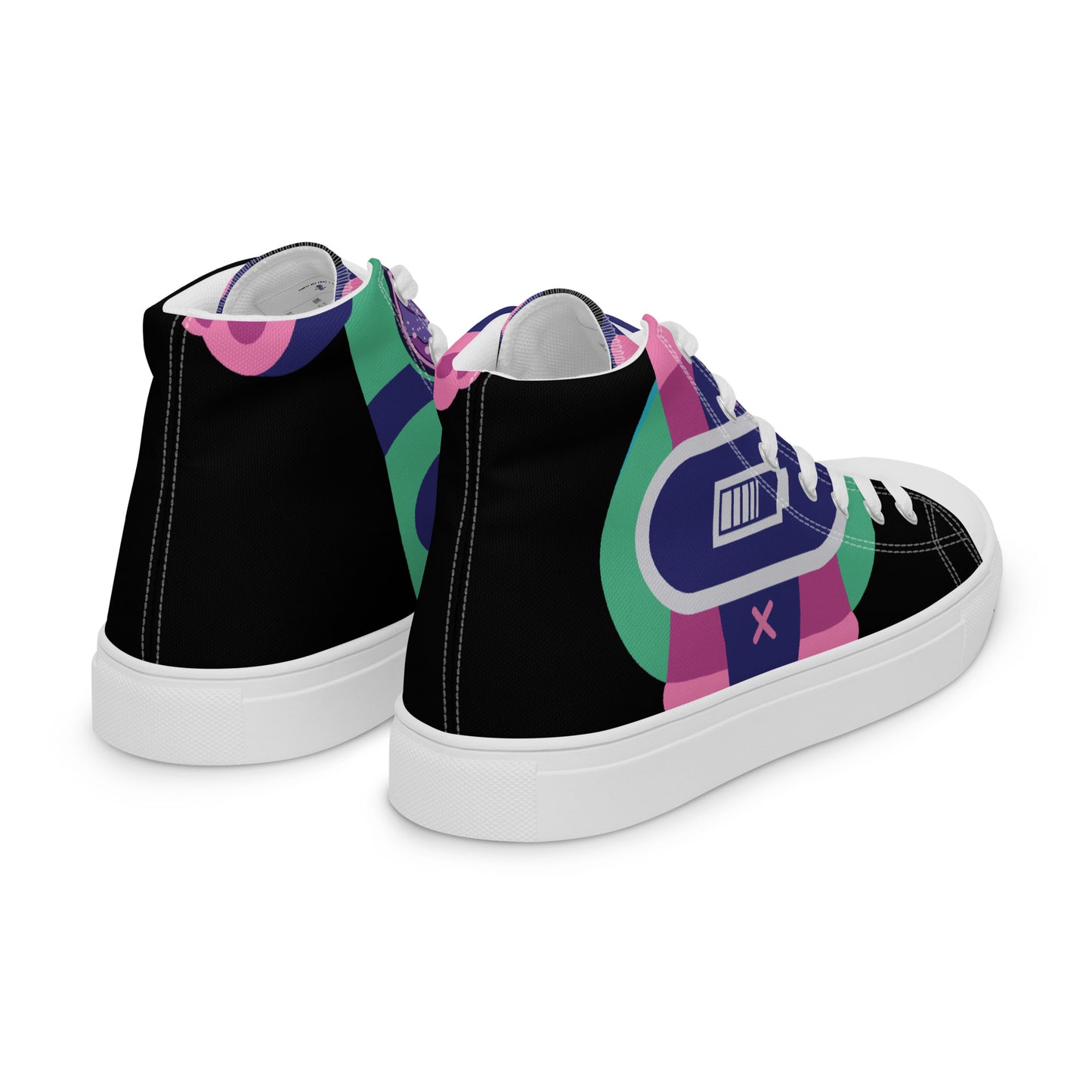 Ushkee Pilot 1 Women’s black high top canvas shoes