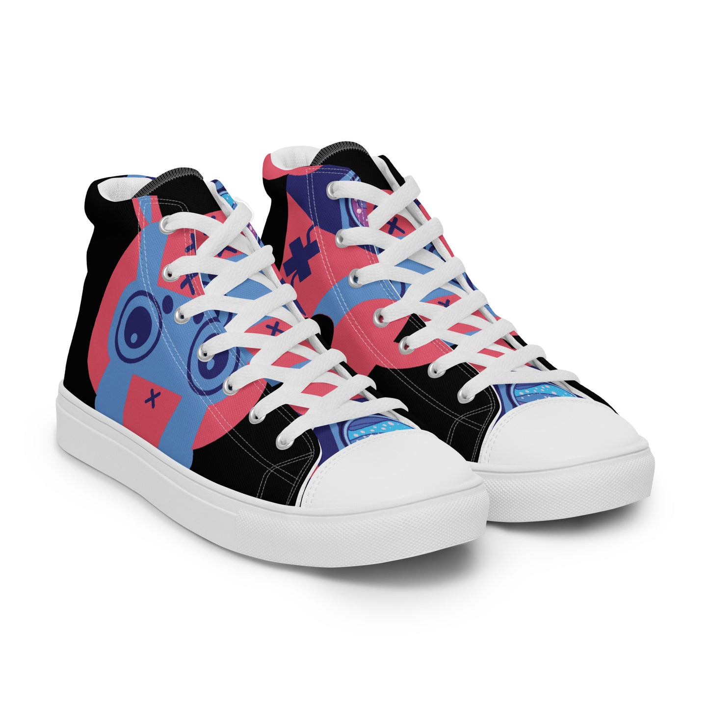 Ushkee Navigator Women’s black high top canvas shoes